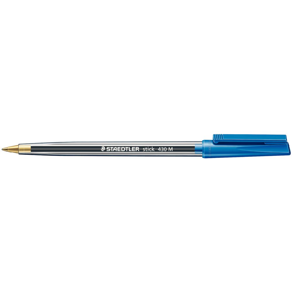 Staedtler Stick 430 Ballpoint Pens Assorted Colours 50 Pack
